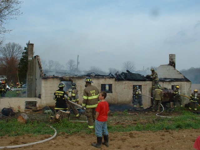 Abandoned house fire, Limeville Road, assisting Atglen...4/15/06